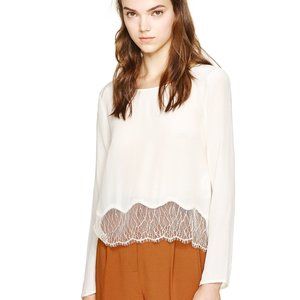 Wilfred silk long sleeve blouse (Desaix top)